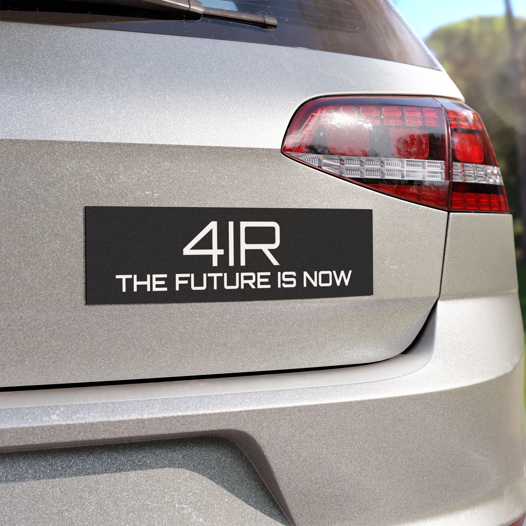 4IR The Future Is Now Car Magnet | Black Automotive Decal